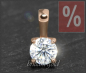 Preview: Brillant Anhänger 585 Gold; 0,54ct; River E & VS2
